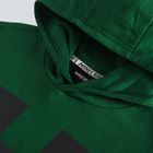 Cool Club, Bluza chłopięca z kapturem, ciemnozielona, Minecraft