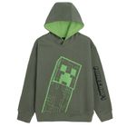 Cool Club, Bluza chłopięca z kapturem, khaki, Minecraft