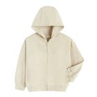 Cool Club, Bluza chłopięca z kapturem, rozpinana, baggy, beżowa