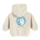 Cool Club, Bluza chłopięca z kapturem, rozpinana, beżowa