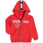 Cool Club, Bluza chłopięca z kapturem, rozpinana, czerwona, Spider-Man