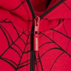 Cool Club, Bluza chłopięca z kapturem, rozpinana, czerwona, Spider-Man