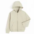 Cool Club, Bluza chłopięca z kapturem, rozpinana, ocieplana, oversize, beżowa