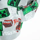 Cool Club, Bluza chłopięca z kapturem, rozpinana, szara, Minecraft