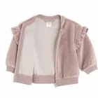 Cool Club, Bluza dziewczęca, rozpinana, welurowa, fioletowa