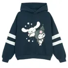 Cool Club, Bluza dziewczęca z kapturem, ocieplana, granatowa, Hello Kitty and Friends