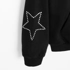 Cool Club, Bluza dziewczęca z kapturem, rozpinana, czarna