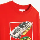 Cool Club, Bluzka chłopięca z długim rękawem, czerwona, Hot Wheels