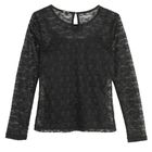 Cool Club, Bluzka dziewczęca z długim rękawem, czarna