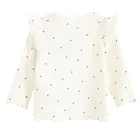 Cool Club, Bluzka dziewczęca z długim rękawem, prążkowana, biała