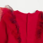 Cool Club, Bluzka dziewczęca z długim rękawem, prążkowana, czerwona