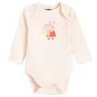 Cool Club, Body dziewczęce z długim rękawem, mix, Świnka Peppa, zestaw, 3 szt.