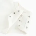 Cool Club, Body dziewczęce z długim rękawem, prążkowane, białe