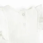 Cool Club, Body dziewczęce z krótkim rękawem, ażurowe, białe