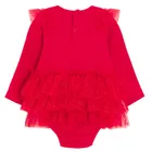 Cool Club, Body sukienka dziewczęce z długim rękawem, czerwone
