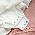 Cool Club, Body sukienka dziewczęce z długim rękawem, muślinowe, białe