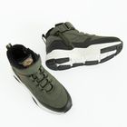 Cool Club, Buty zimowe, zielone, ocieplane, skórzana wkładka