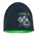 Cool Club, Czapka chłopięca, dwustronna, granatowo-zielona