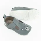 Cool Club, Kapcie dziecięce, szare, skórzana wkładka, Zdrowa Stopa