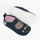 Cool Club, Kapcie dziewczęce, granatowe, skórzana wkładka, Zdrowa Stopa