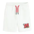 Cool Club, Komplet chłopięcy, Bluza, Szorty, biały, Auta