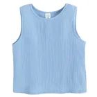 Cool Club, Komplet dziewczęcy, Bluzka bez rękawów, Spodnie materiałowe, wide, niebieski