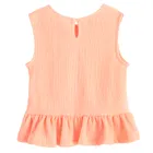 Cool Club, Komplet dziewczęcy, Bluzka bez rękawów, Spodnie materiałowe, wide, pomarańczowy