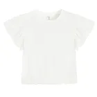 Cool Club, Komplet dziewczęcy, Bluzka z krótkim rękawem, Spodnie materiałowe, wide, biały