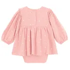 Cool Club, Komplet dziewczęcy, Body sukienka z długim rękawem, Legginsy prążkowane, różowy