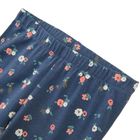 Cool Club, Komplet dziewczęcy, Sukienka z długim rękawem, Legginsy, granatowe, kwiaty