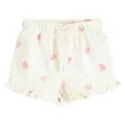 Cool Club, Komplet dziewczęcy, T-shirt, Szorty, ecru