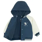 Cool Club, Kurtka bejsbolówka chłopięca z kapturem, rozpinana, niebieska