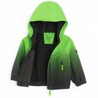 Cool Club, Kurtka softshell chłopięca z kapturem, zielono-czarna