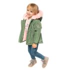 Cool Club, Kurtka zimowa dziewczęca, khaki, Cute girl