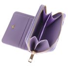 Cool Club, Kwiatki, portfel, fioletowo-biała kratka