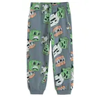 Cool Club, Piżama chłopięca, szara, Minecraft