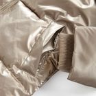 Cool Club, Płaszcz dziewczęcy z kapturem, ocieplany, złoty