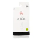 Cool Club, Rajstopy dziewczęce, czarne, białe, mikrofibra, 40 DEN, zestaw, 2 szt.