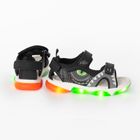 Cool Club, Sandały chłopięce, czarne, świecąca podeszwa