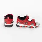 Cool Club, Sandały chłopięce, czerwone, świecąca podeszwa, skórzana wkładka, Spider-Man