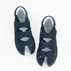 Cool Club, Sandały chłopięce, profilaktyczne, skórzane, granatowe, Zdrowa Stopa