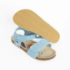 Cool Club, Sandały dziewczęce, niebieskie, skórzana wkładka, Lilo i Stitch