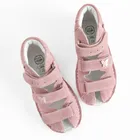 Cool Club, Sandały dziewczęce, profilaktyczne, skórzane, różowe, Zdrowa Stopa