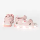 Cool Club, Sandały dziewczęce, różowe, świecąca podeszwa, Hello Kitty