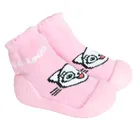 Cool Club, Skarpetobuty dziewczęce, różowe, podeszwa Barefoot, Kicia Kocia