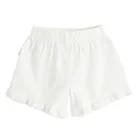 Cool Club, Spódnico-spodenki dziewczęce z lnem, białe