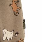 Cool Club, Spodnie dresowe chłopięce, brązowe, Muminki