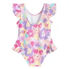 Cool Club, Strój kąpielowy dziewczęcy jednoczęściowy, UV 50, różowy