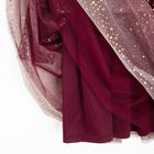 Cool Club, Sukienka dziewczęca z długim rękawem, bordowa