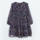 Cool Club, Sukienka dziewczęca z długim rękawem, granatowa